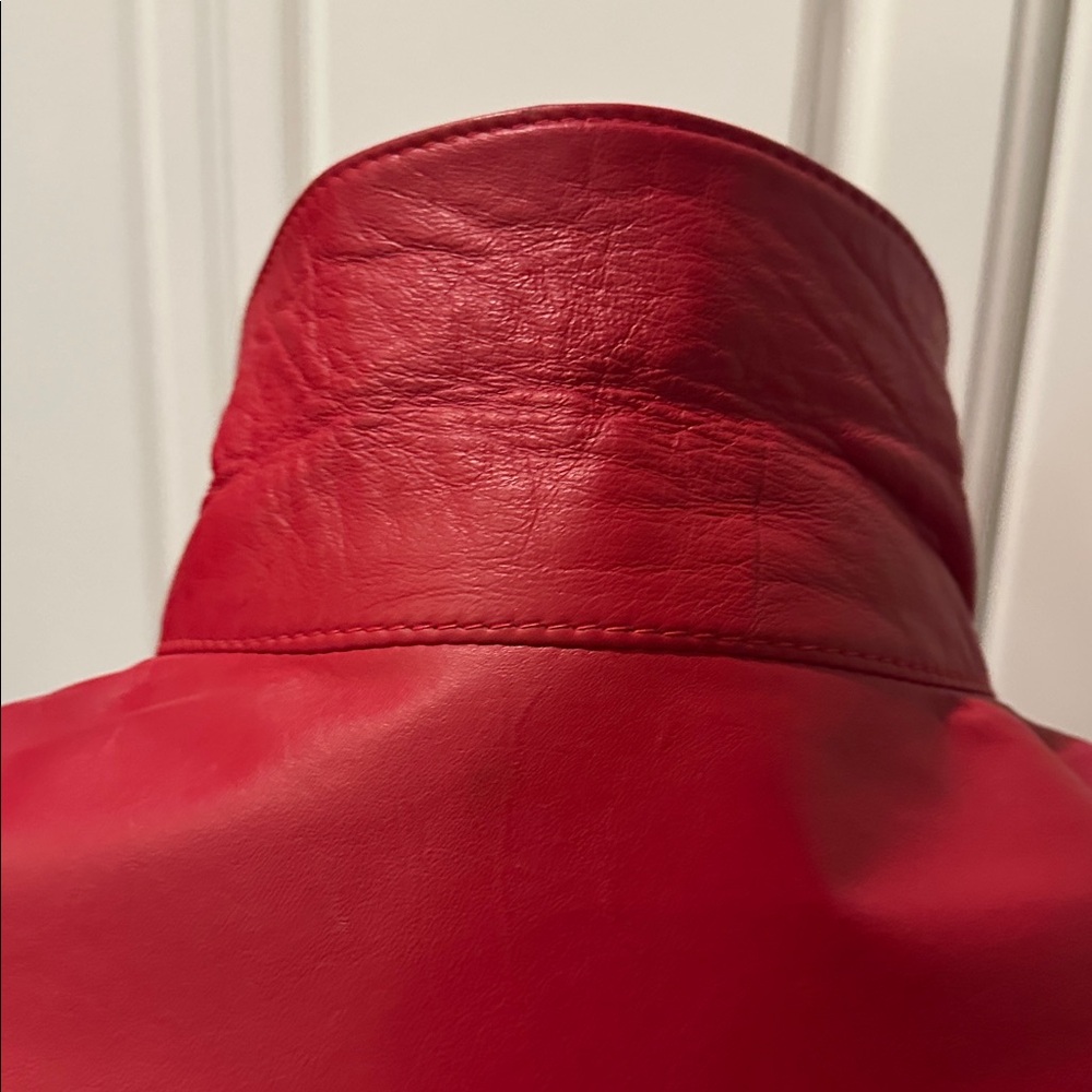 Red Leather Jacket - Picture 10 of 11